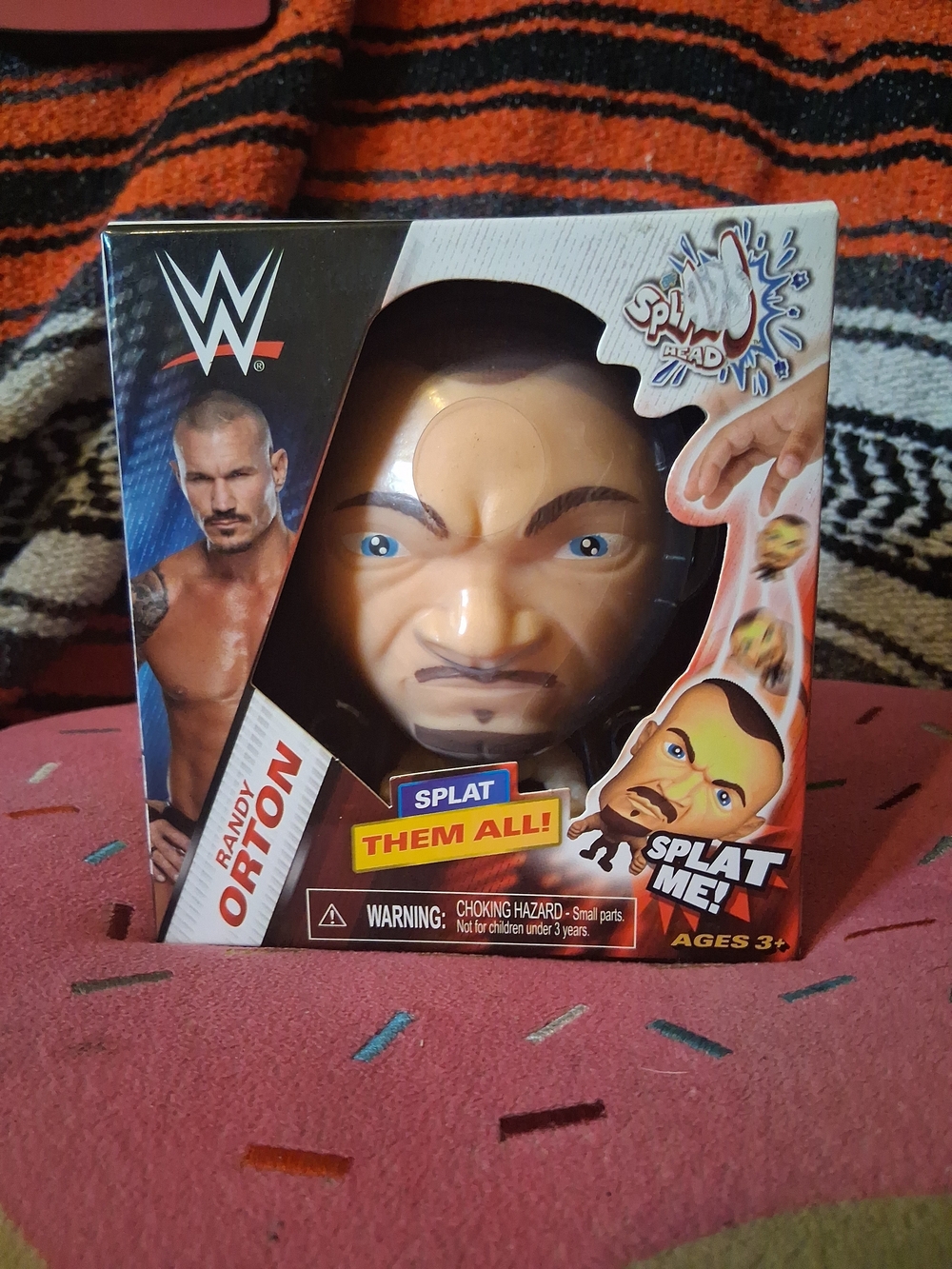 WWE Randy Orton Splat Head Figure - New In Box W/ Blue Eyes